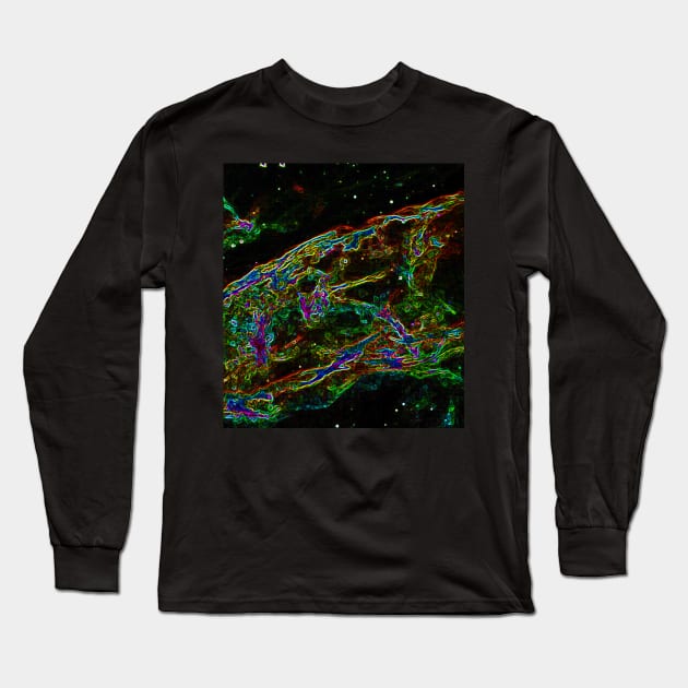 Black Panther Art - Glowing Edges 420 Long Sleeve T-Shirt by The Black Panther